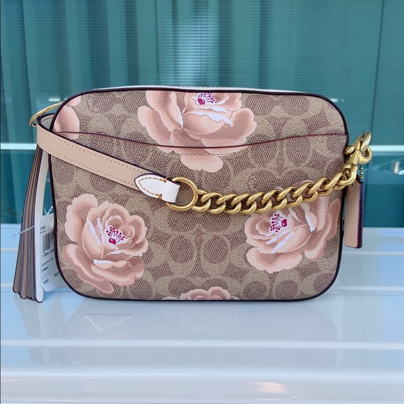 Coach signature camera crossbody with rose design - Picture 4 of 11